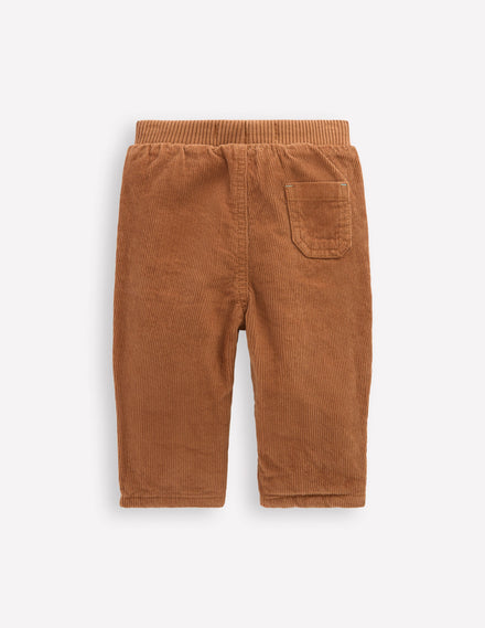Kuschelige, gefütterte Hose-Hellbraun