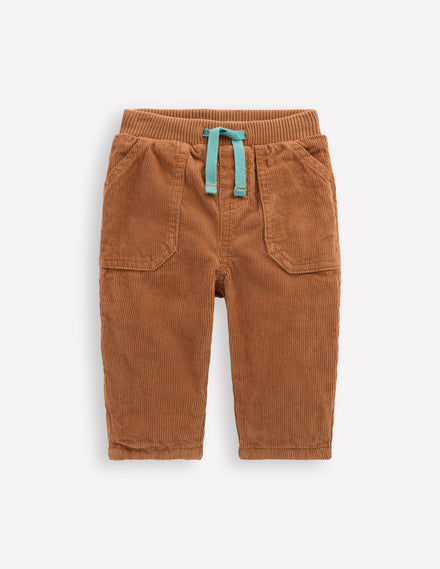 Kuschelige, gefütterte Hose-Hellbraun