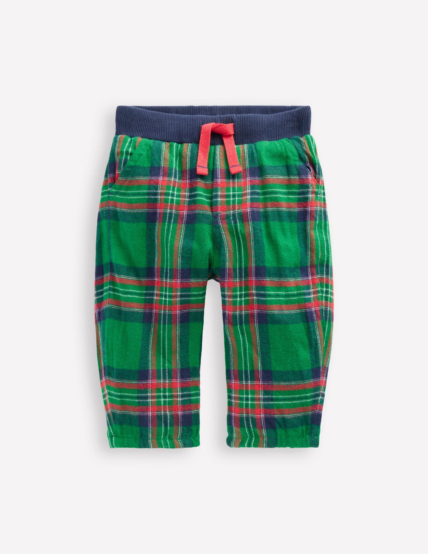 Pantalon cosy doublé-Carreaux Vert