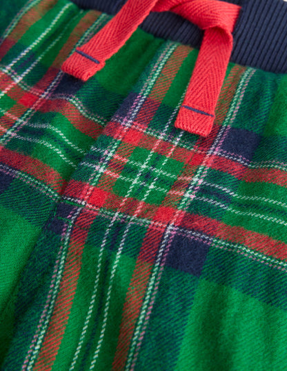 Pantalon cosy doublé-Carreaux Vert-3