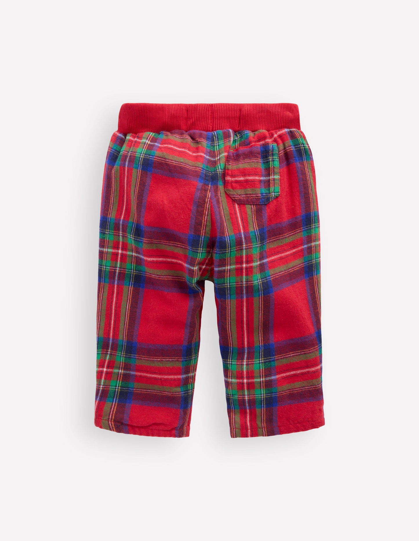 Pantalon cosy doublé-Carreaux rouges