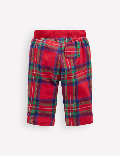 Pantalon cosy doublé-Carreaux rouges-3
