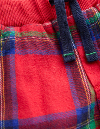 Pantalon cosy doublé-Carreaux rouges-4