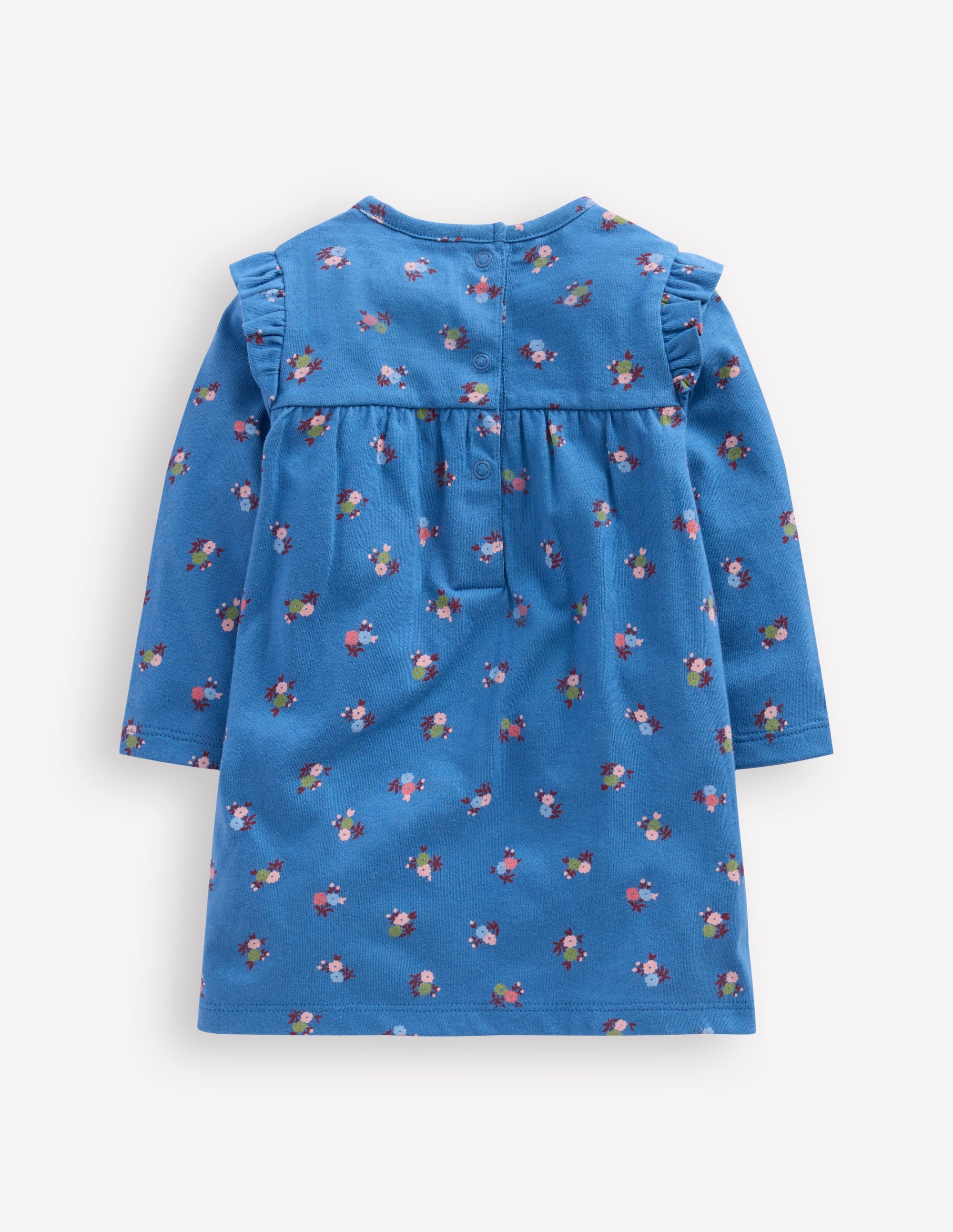 Robe imprimée en jersey-Bleu à Fleurs - Image 2