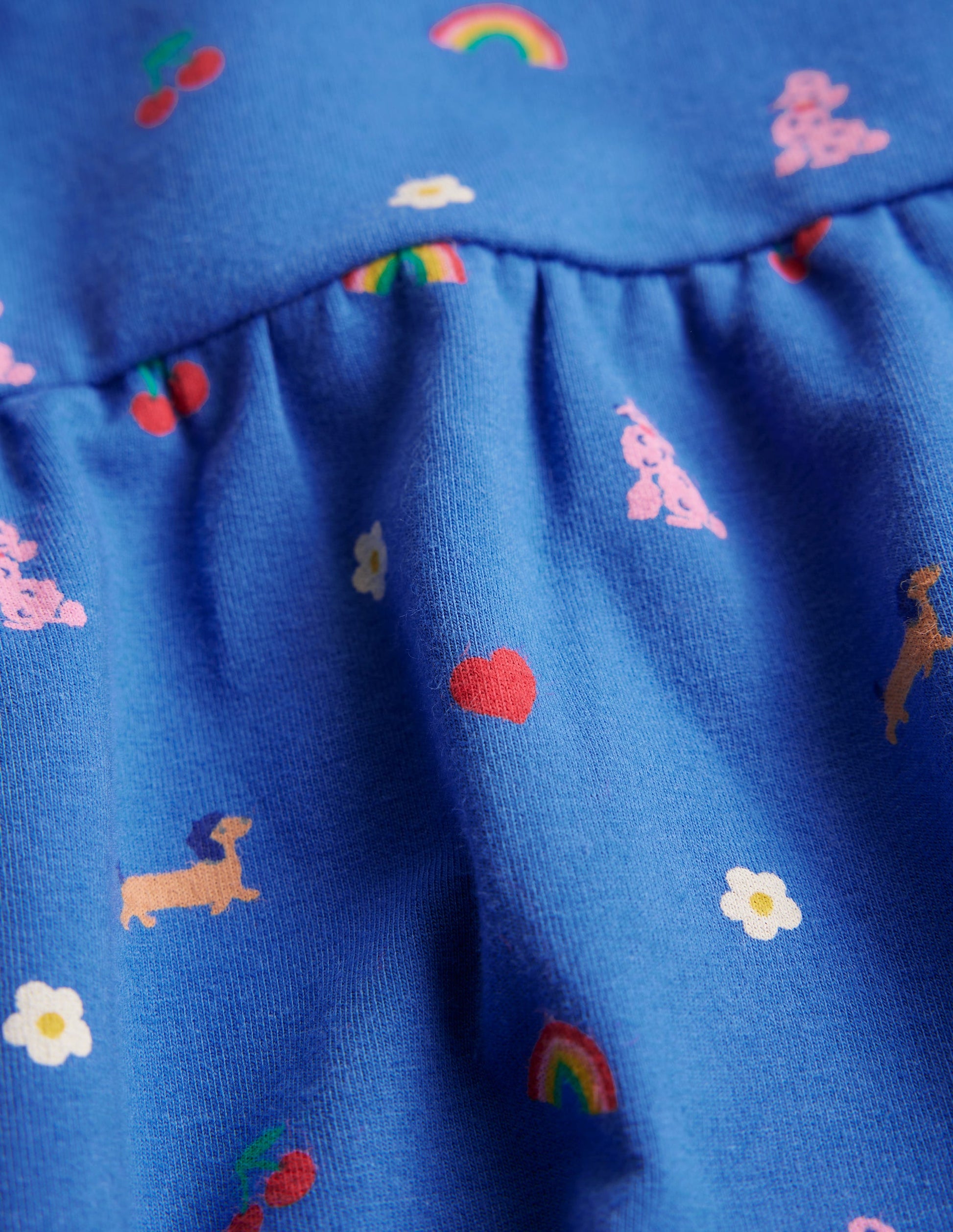 Sweatshirt-Kleid-Blauhäher Kleines Paris-Muster-3