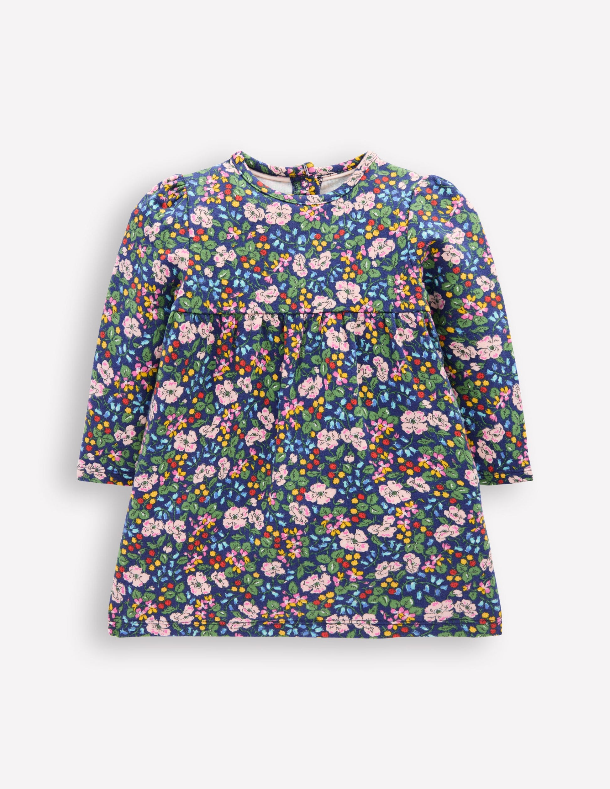 Sweatshirt-Kleid-Dämmerlicht Beere Blumenmuster-1