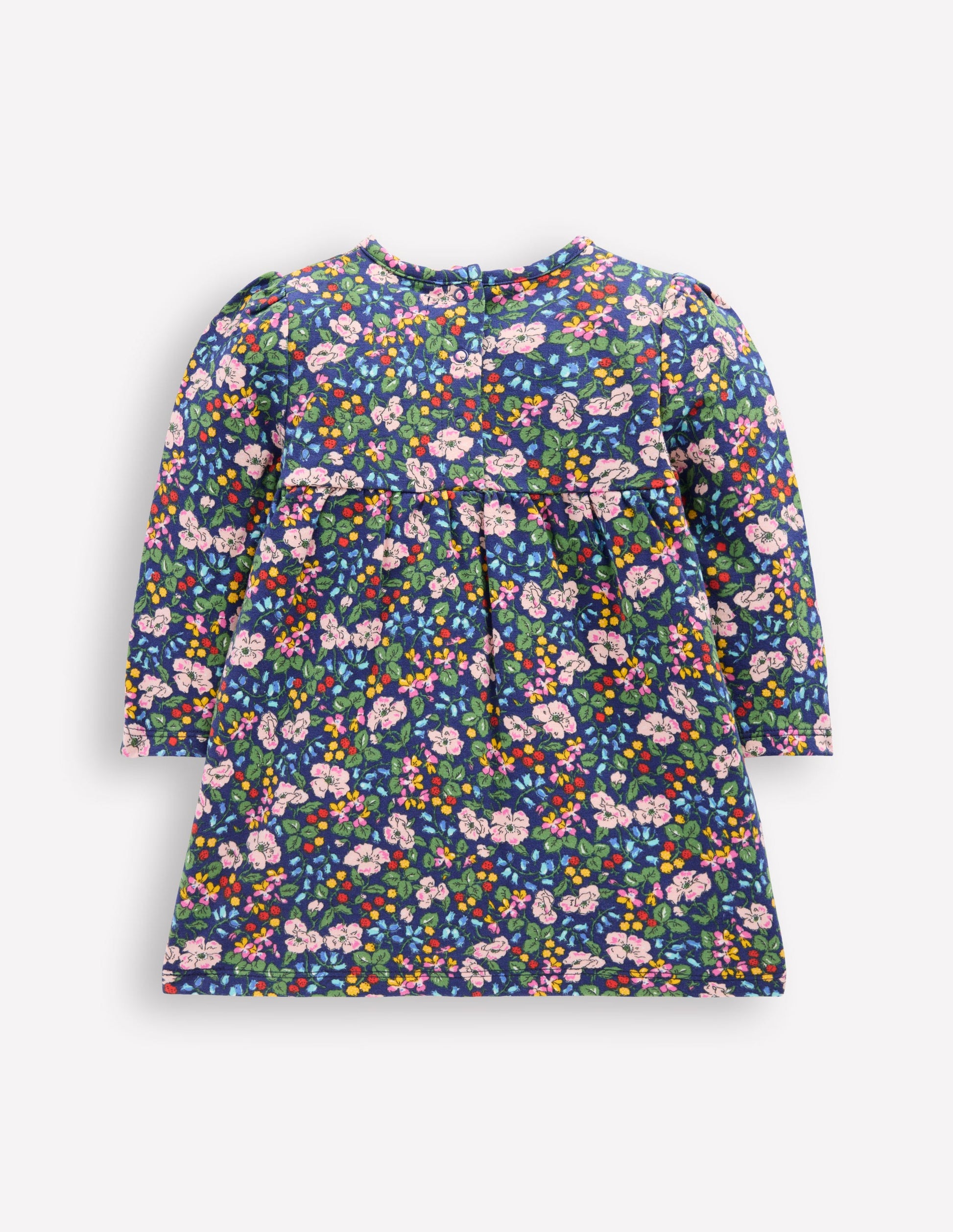 Sweatshirt-Kleid-Dämmerlicht Beere Blumenmuster-2