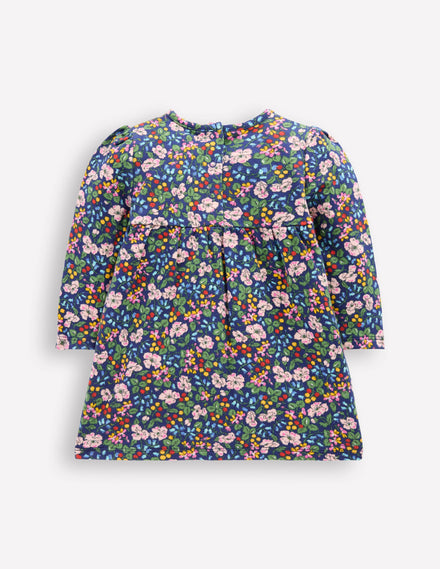 Sweatshirt-Kleid-Dämmerlicht Beere Blumenmuster