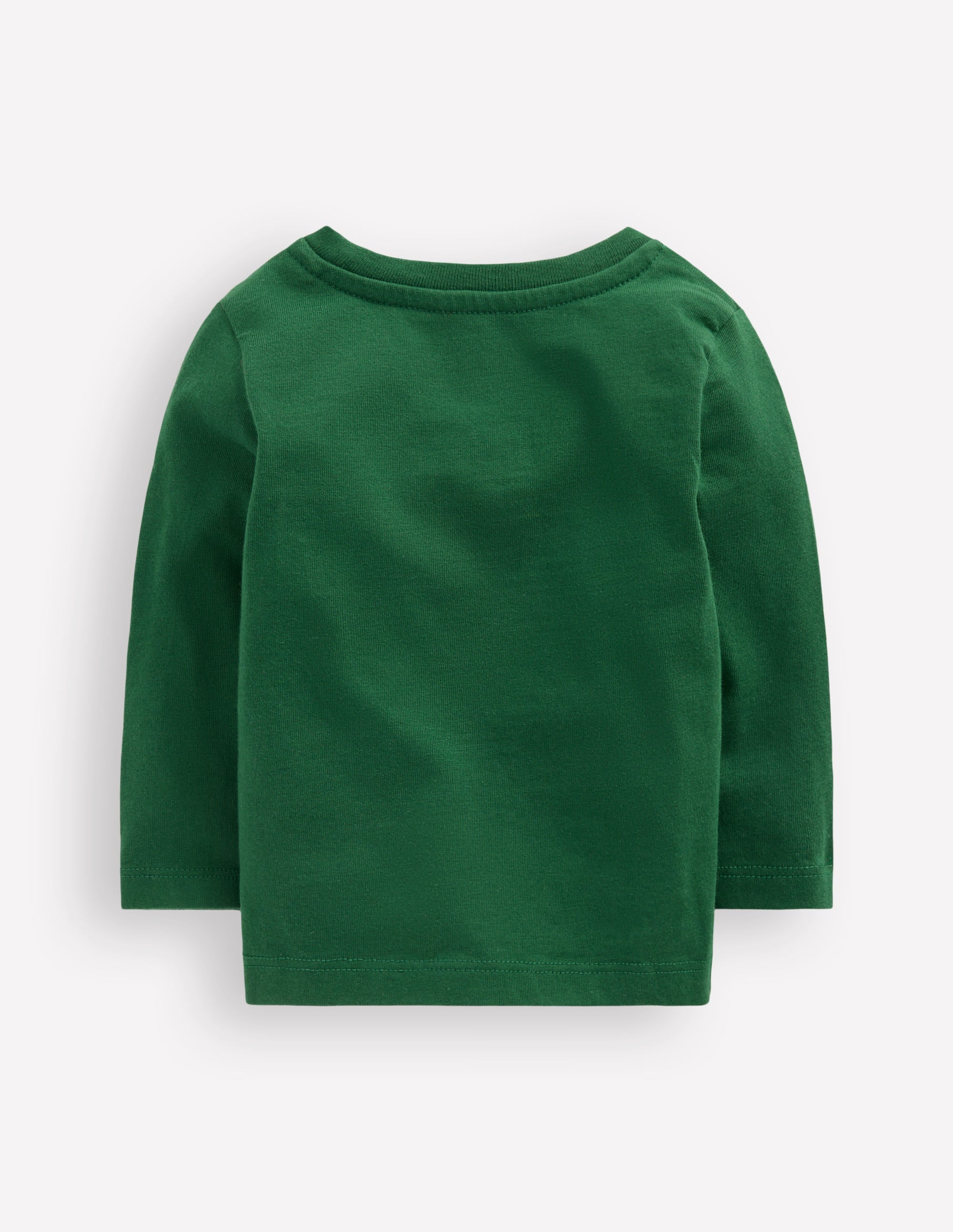 T-shirt manches longues à appliqué-Casse-noisette vert pin - Image 2