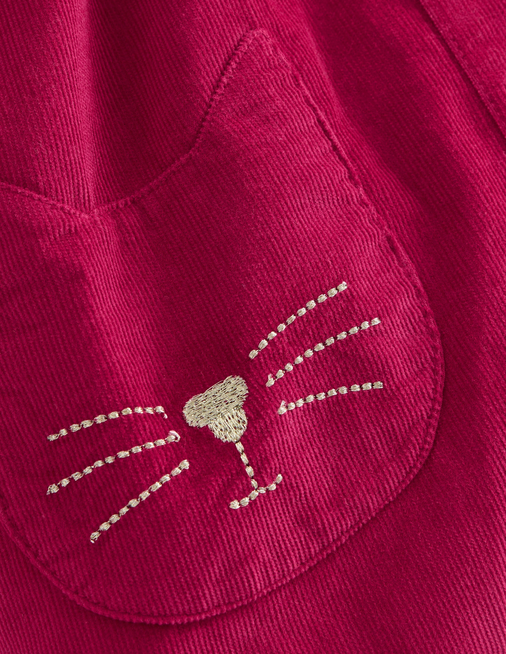 Ensemble avec robe chasuble tissée-Chatons cerise vif - Image 3