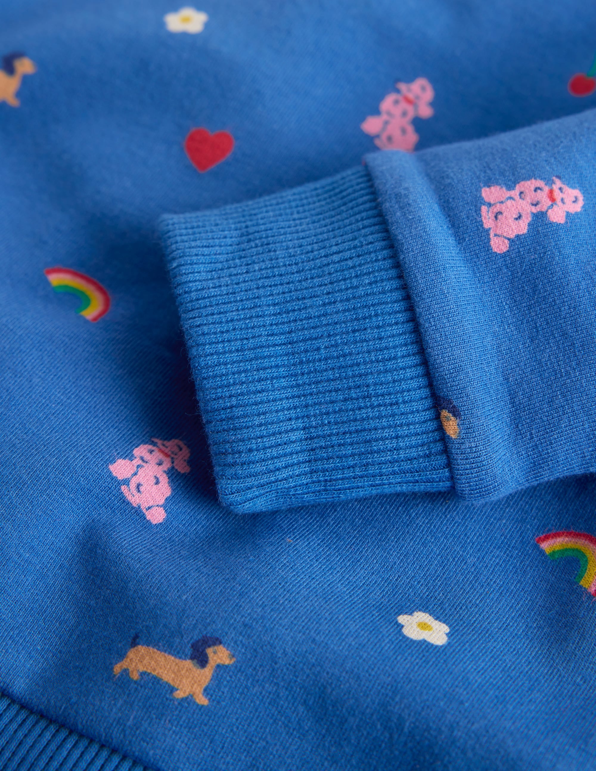 Sweatshirt-Spielset-Blau Paris-Muster - Image 3