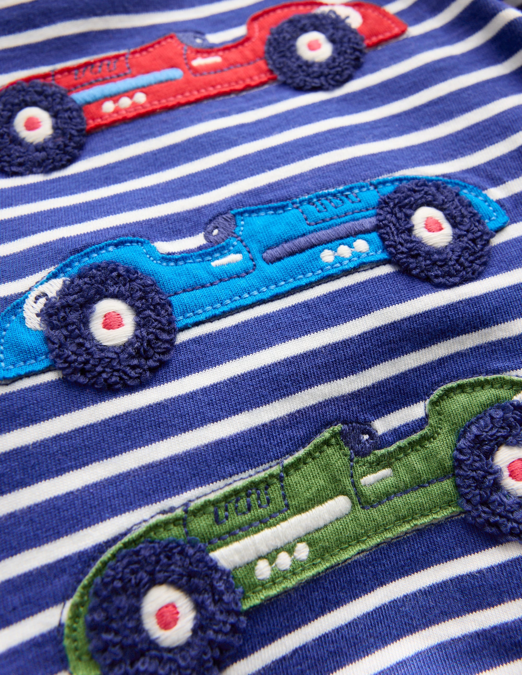 Ensemble tissé en jersey-Voitures rayé bleu - Image 3