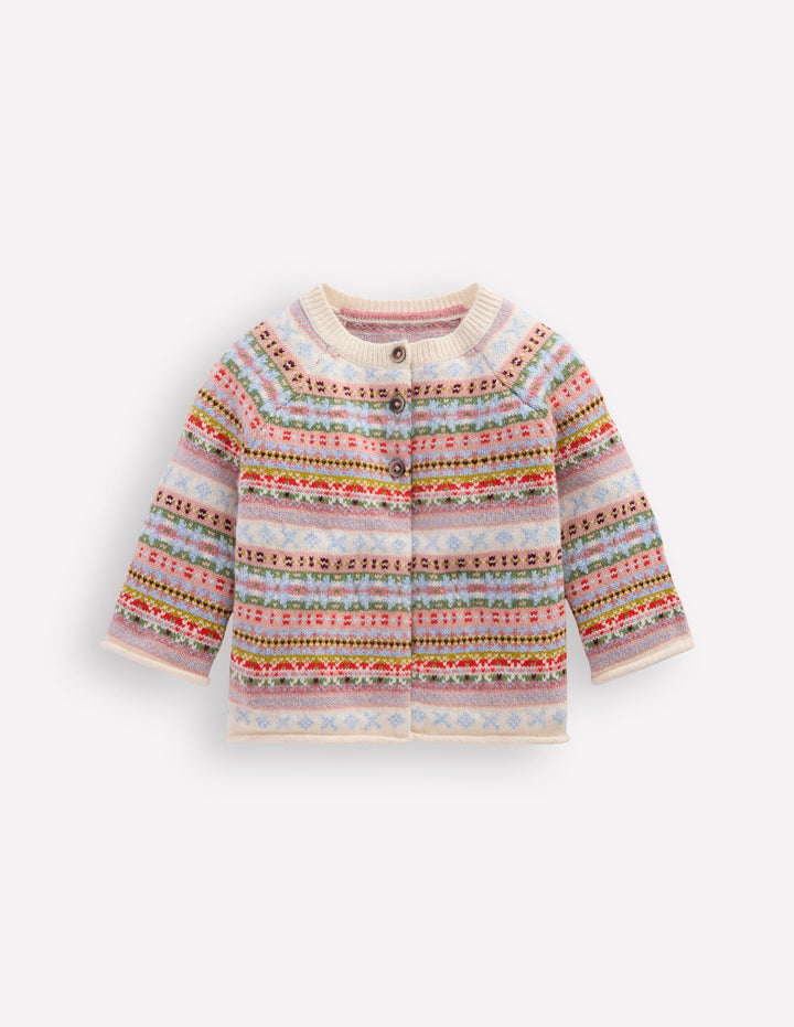 Edie Fair Isle Cardigan-Soft Multi