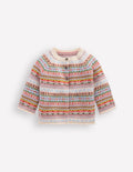 Fair-Isle-Strickjacke-Sanftes Bunt