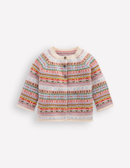 Cardigan Edie à motif jacquard-Multi tendre