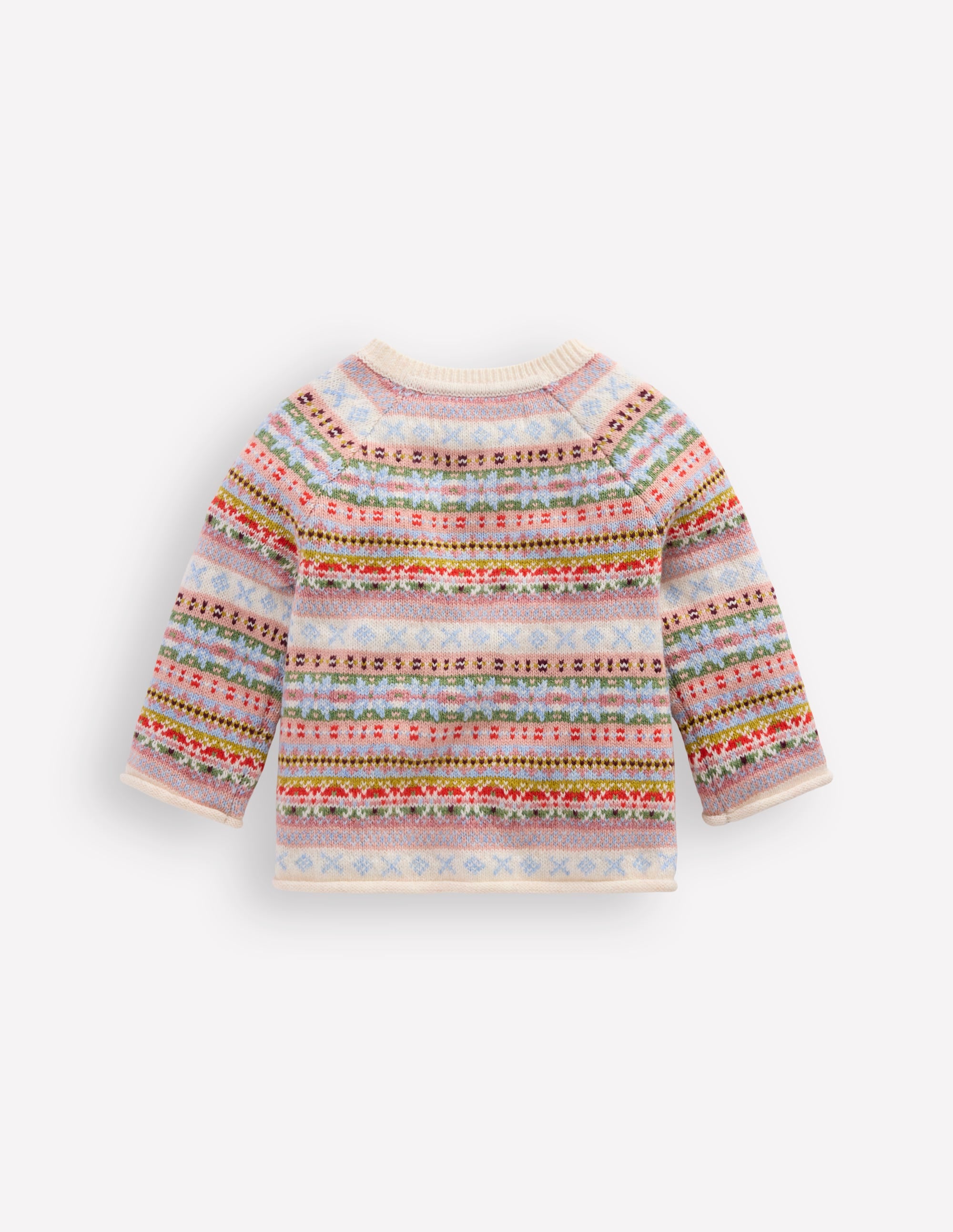 Fair-Isle-Strickjacke-Sanftes Bunt - Image 2