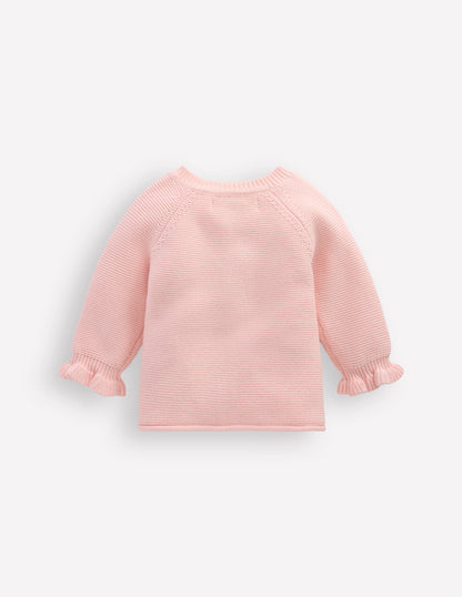 Hübsche Strickjacke mit Stickerei-Lotus-2