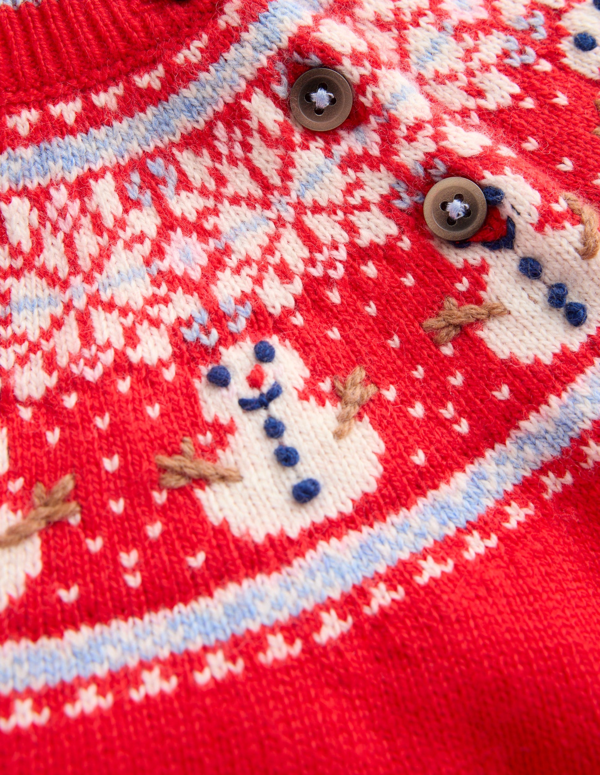 Fair isle Jumper-Red Snowman-4