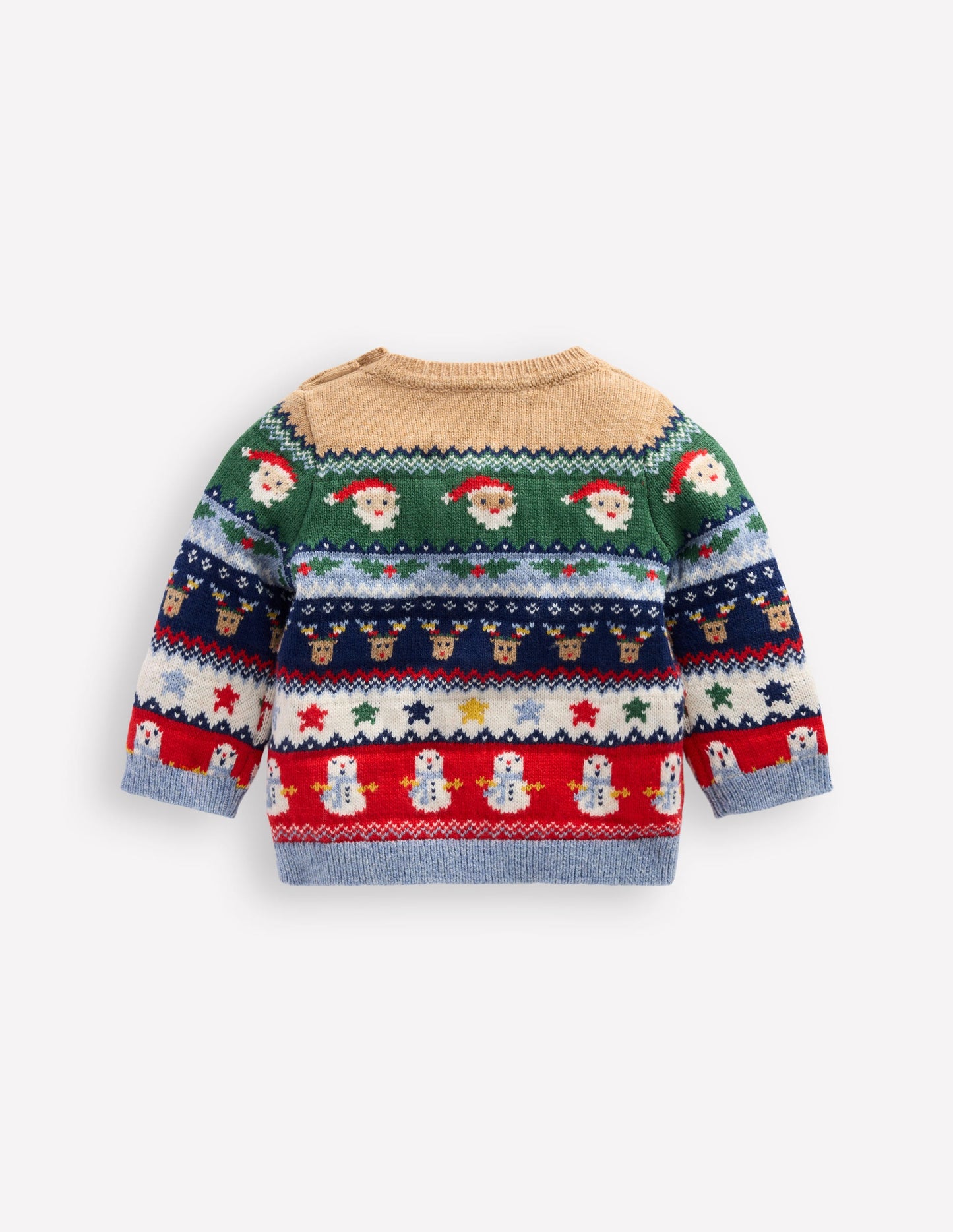 Pull motif jacquard-Motif jacquard festif multi