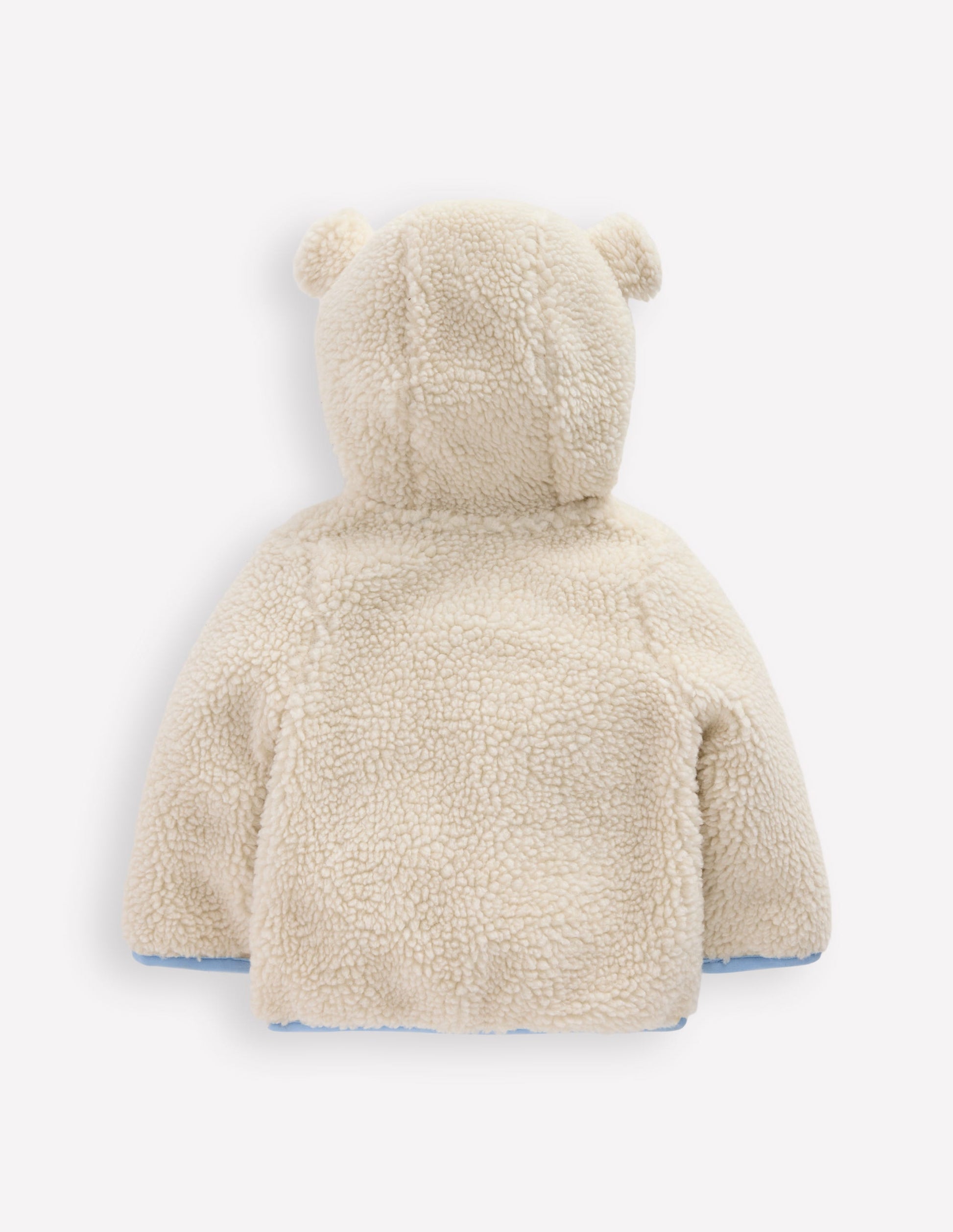 Teddyfell-Fleecejacke für Mädchen-Haferbeige Bären-2