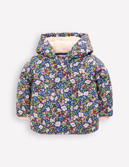 Manteau 3-en-1 fille-Motif floral baie crépuscule