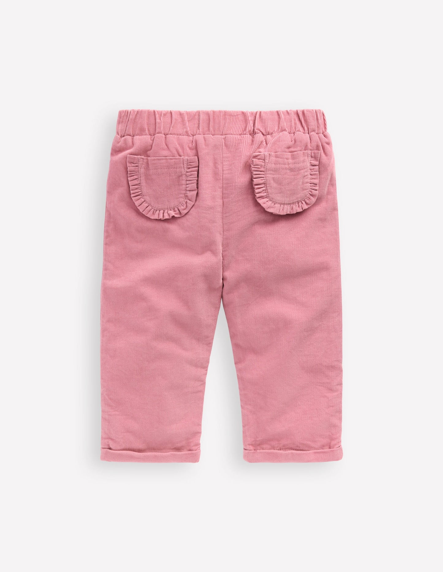 Kuschelige, gefütterte Hose-Rosa Schleier