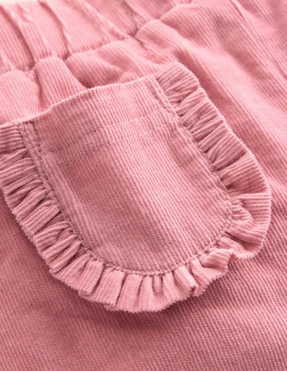 Kuschelige, gefütterte Hose-Rosa Schleier-3