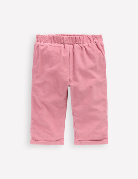 Pantalon cosy doublé-Brume rose
