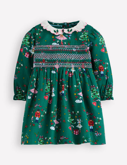Gesmoktes Partykleid-Alpingrün Festlich-1
