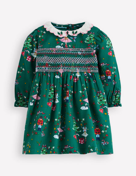 Gesmoktes Partykleid-Alpingrün Festlich