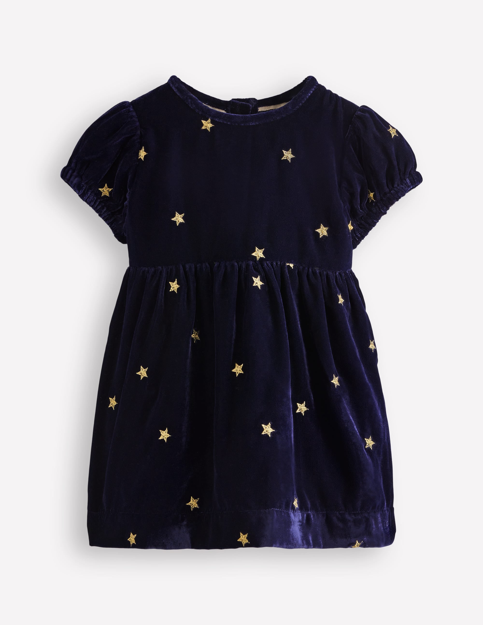 Samt-Partykleid-Marineblau Sterne - Image 1