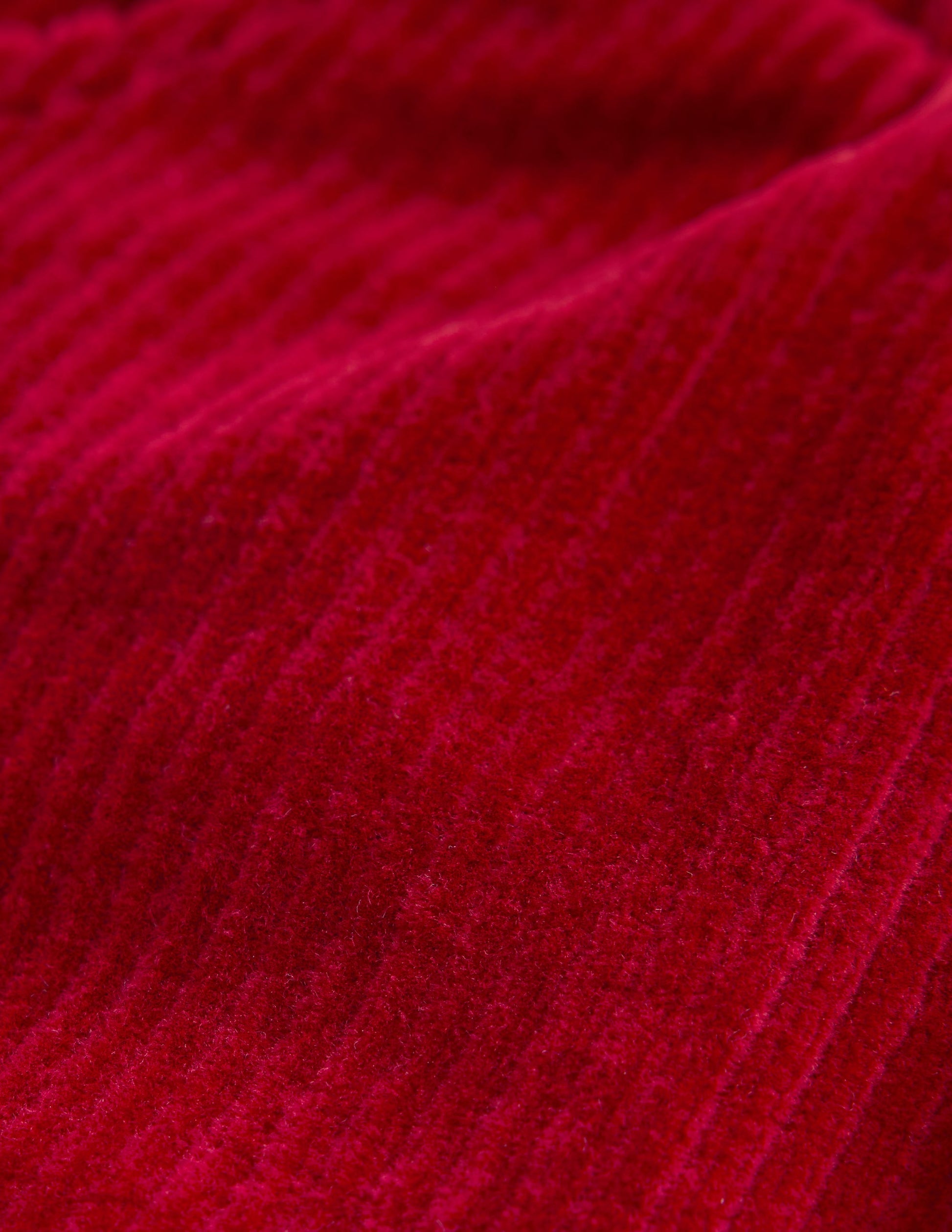 Pantalon en velours côtelé de jersey-Rouge carmin-3