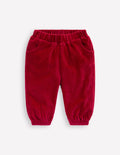 Jersey-Cordhose-Karminrot