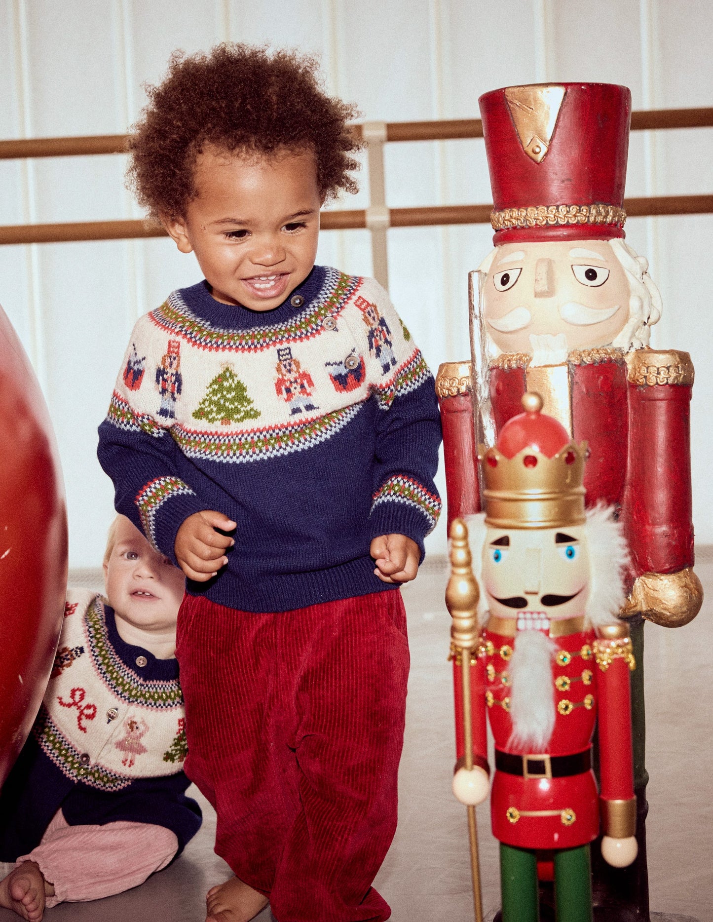 Pantalon en velours côtelé de jersey-Rouge carmin
