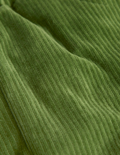 Pantalon en velours côtelé de jersey-Vert Brocoli-3
