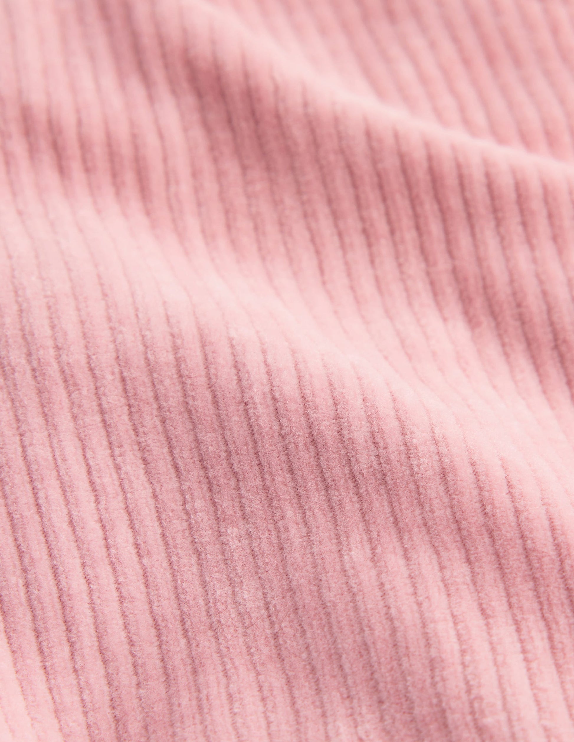 Pantalon en velours côtelé de jersey-Rose vintage-3