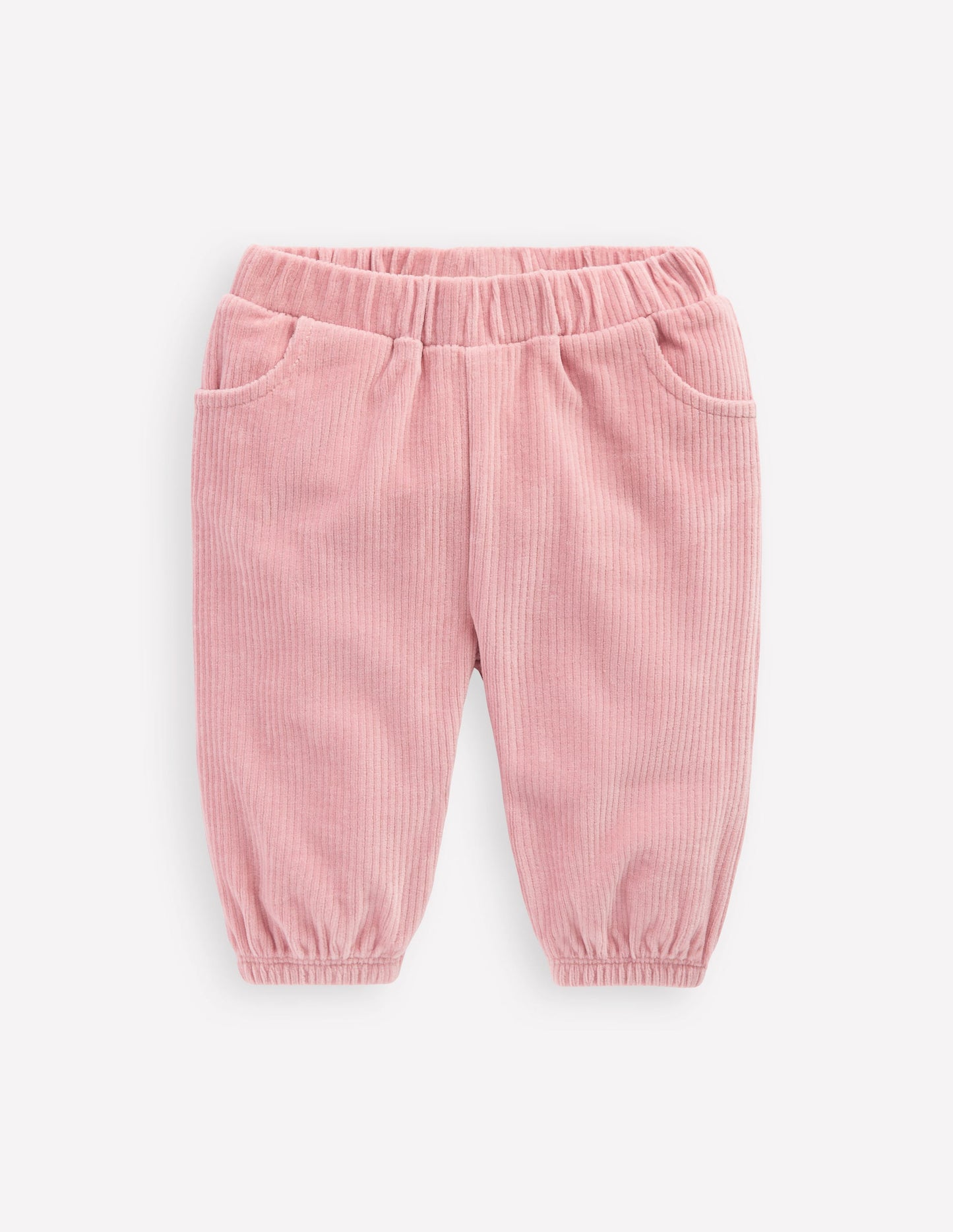 Pantalon en velours côtelé de jersey-Rose vintage