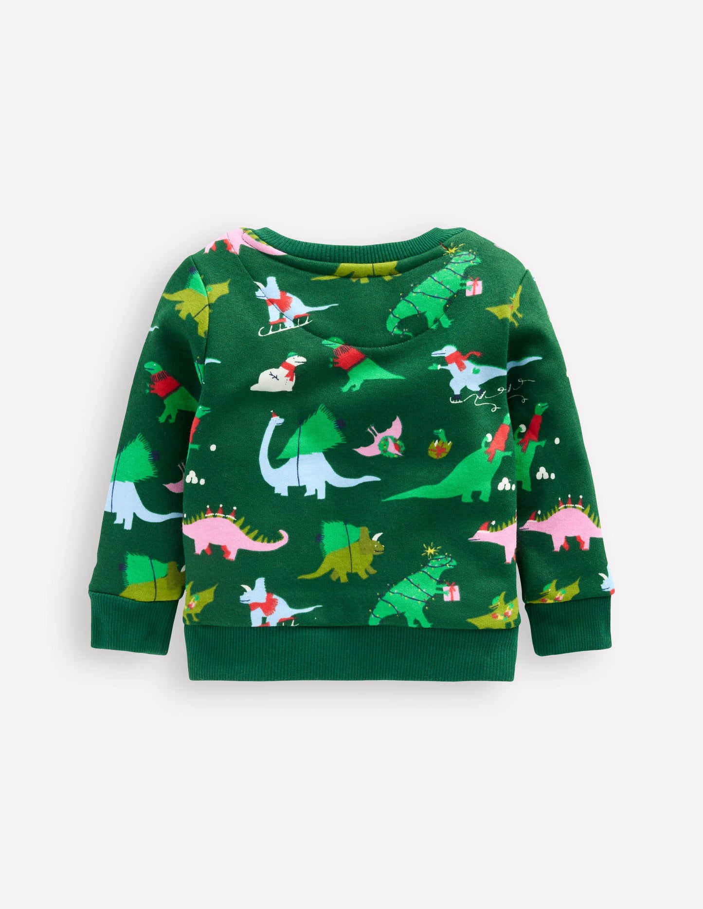 Bedrucktes Sweatshirt-Grün Dinosaurier