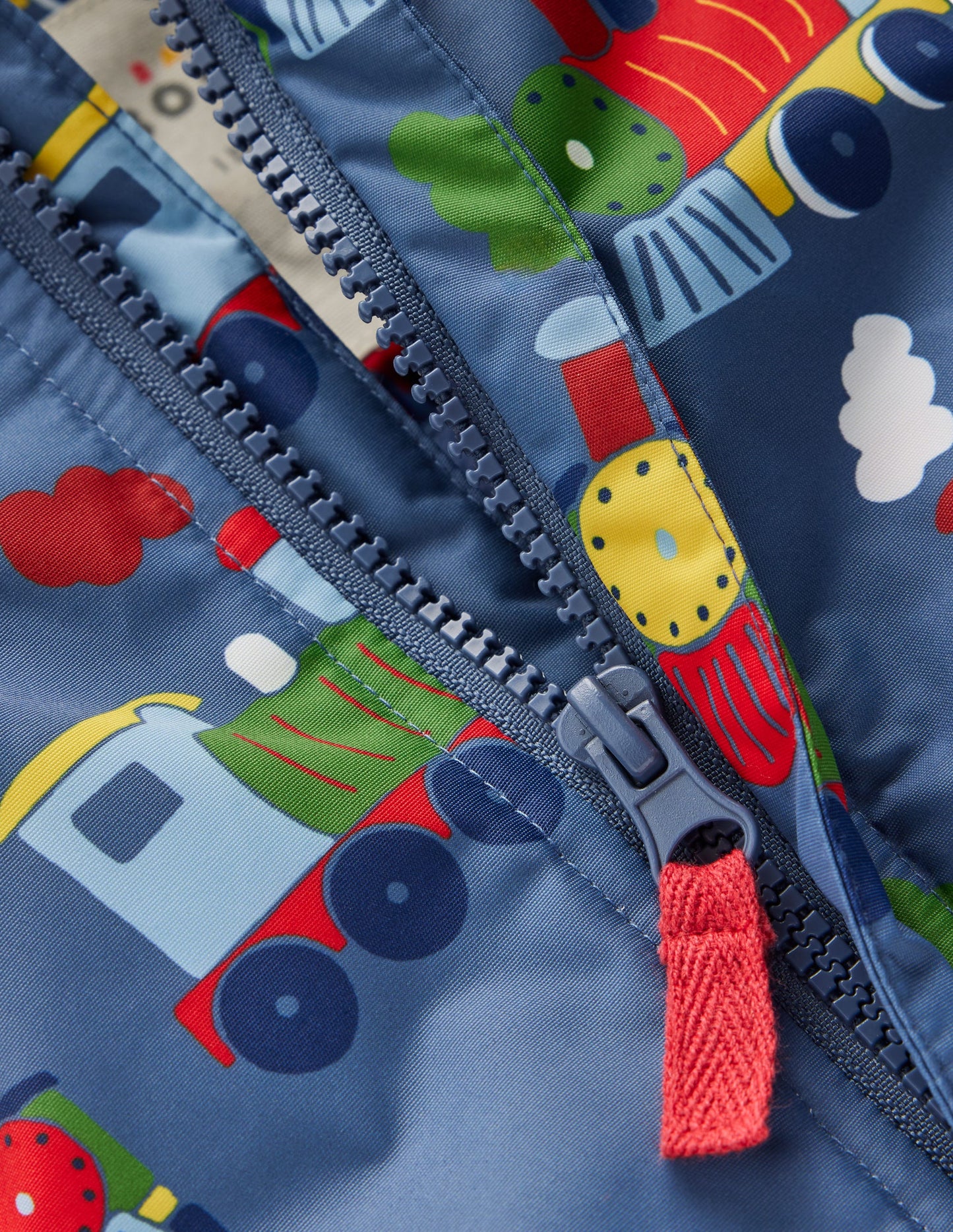 Combinaison de ski garçon-Trains bleu