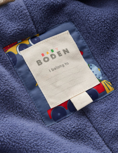 Combinaison de ski garçon-Trains bleu-4