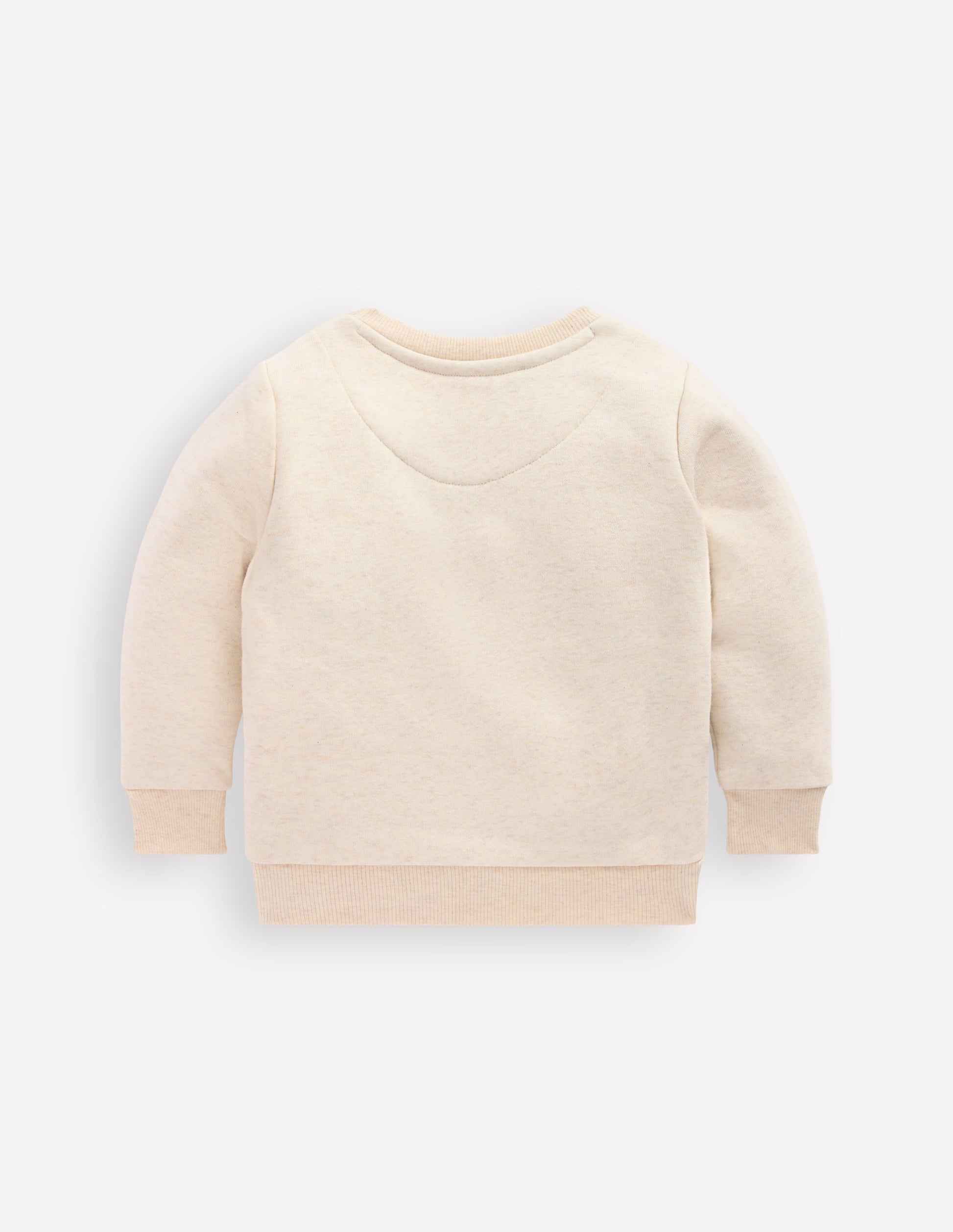 Sweatshirt mit Applikation für Jungen-Hellbeige Meliert, Dinosaurier-2