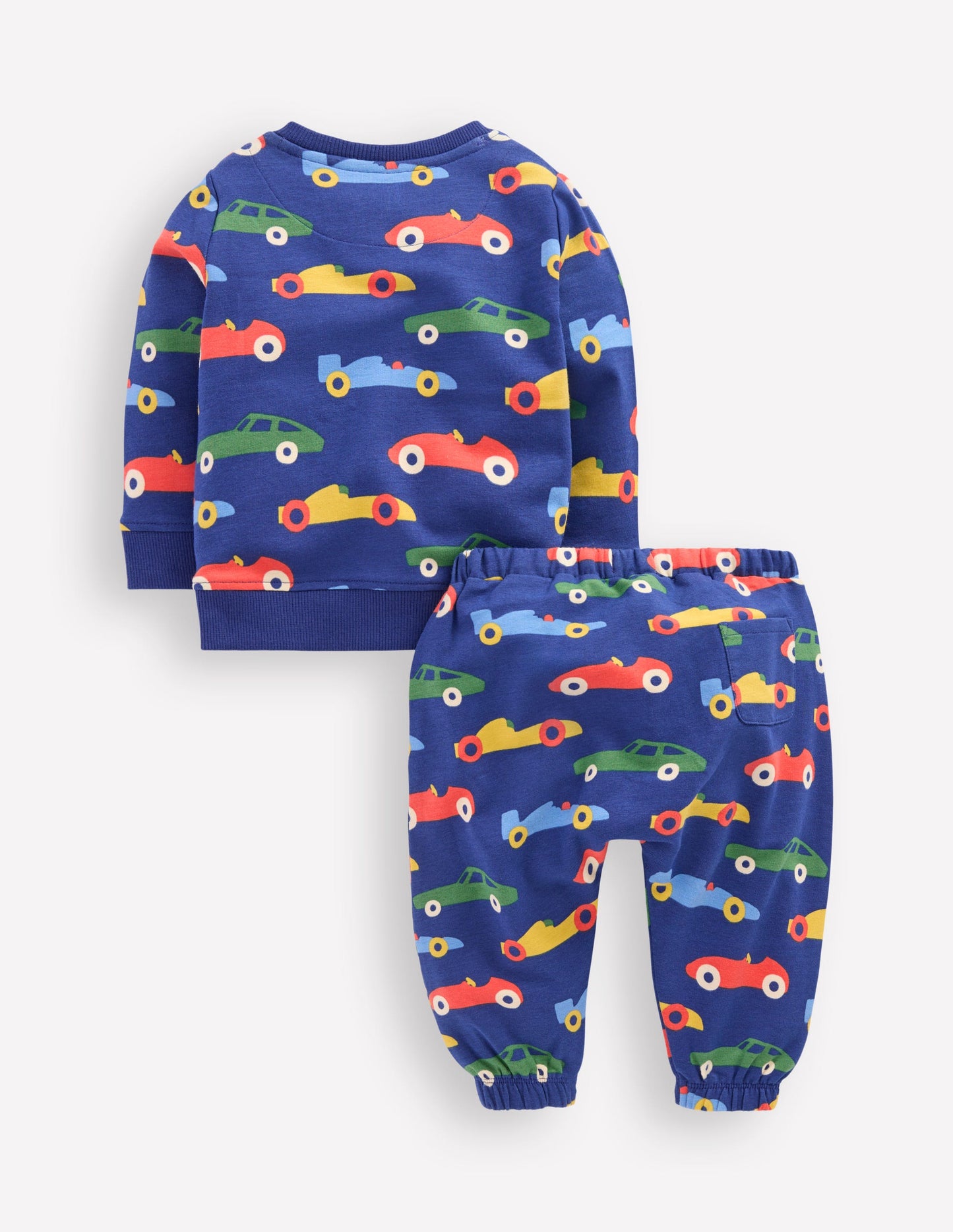 Sweatshirt-Spielset-Blau Autos