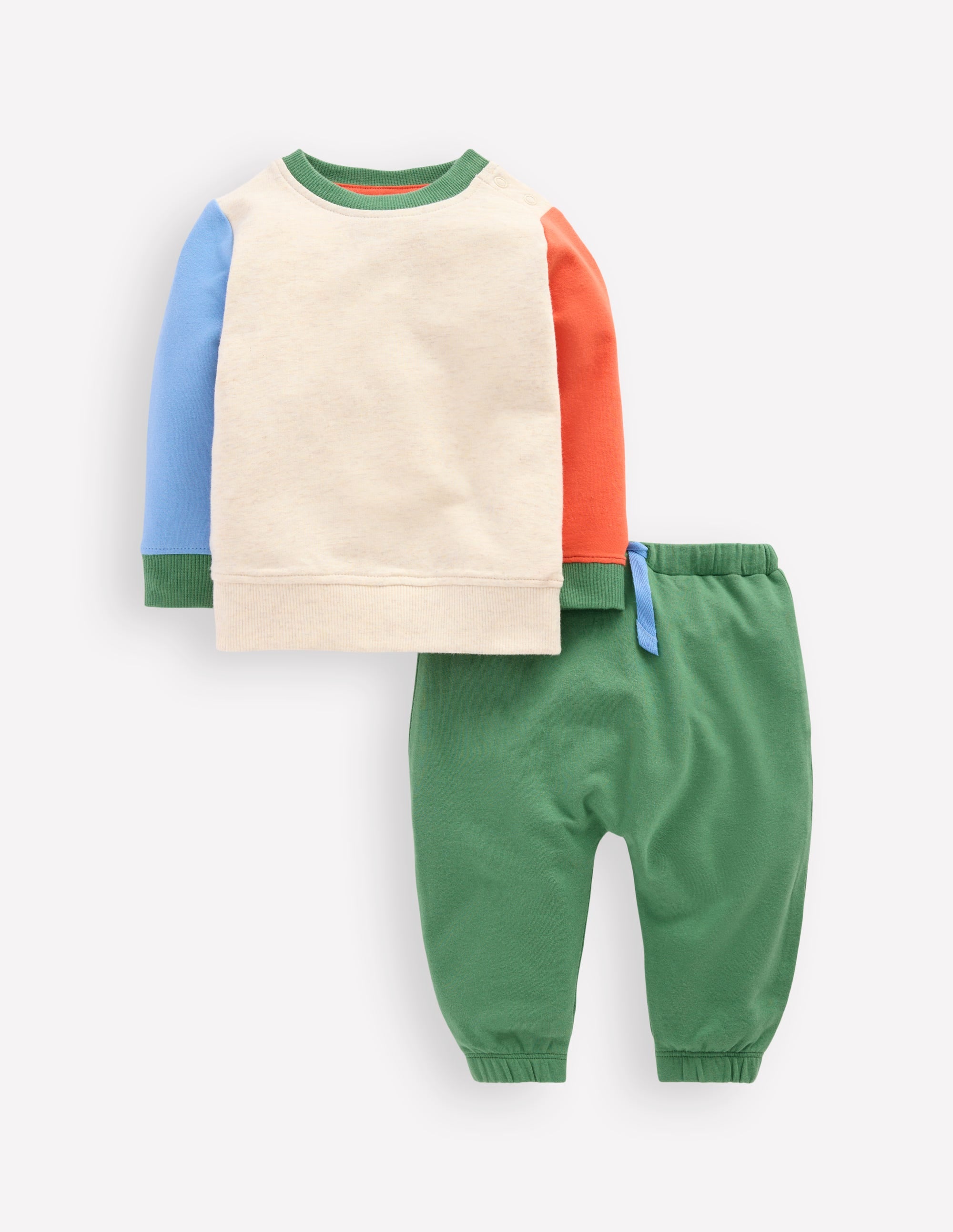 Sweatshirt-Spielset-Bunt Blockfarben - Image 1