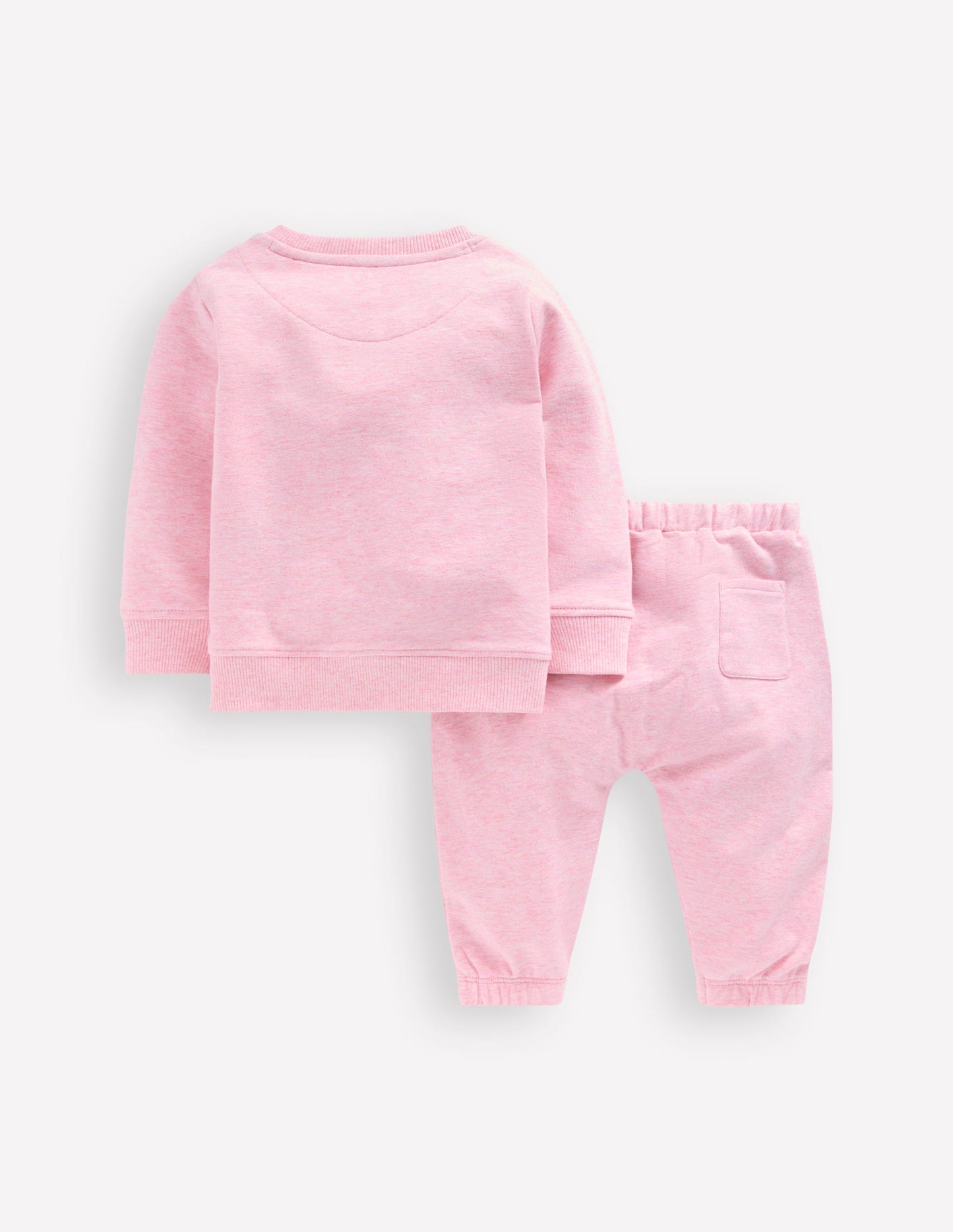 Sweatshirt-Spielset-Rosa Melierte Herzen
