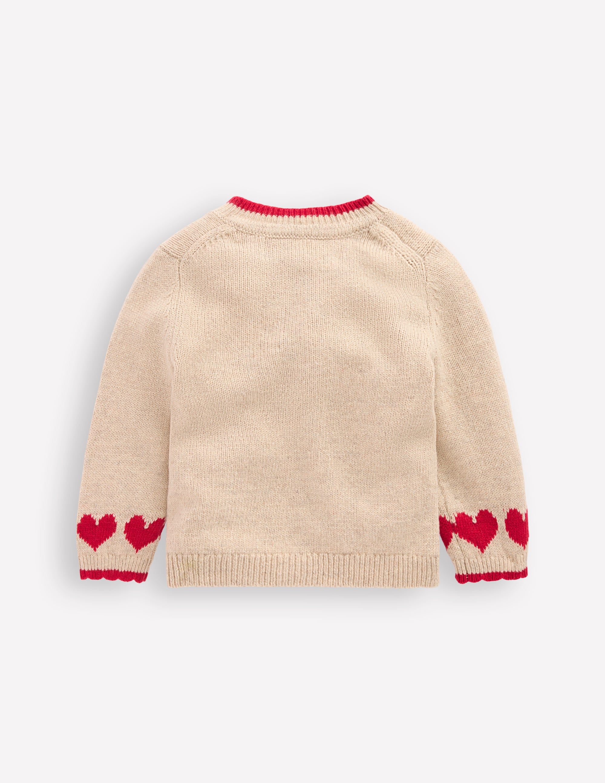 Strickjacke mit Logo-Chinchilla Meliert Herz - Image 2
