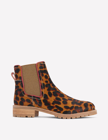 Freya Chelsea-Stiefel-Mohair, Leopardenmuster