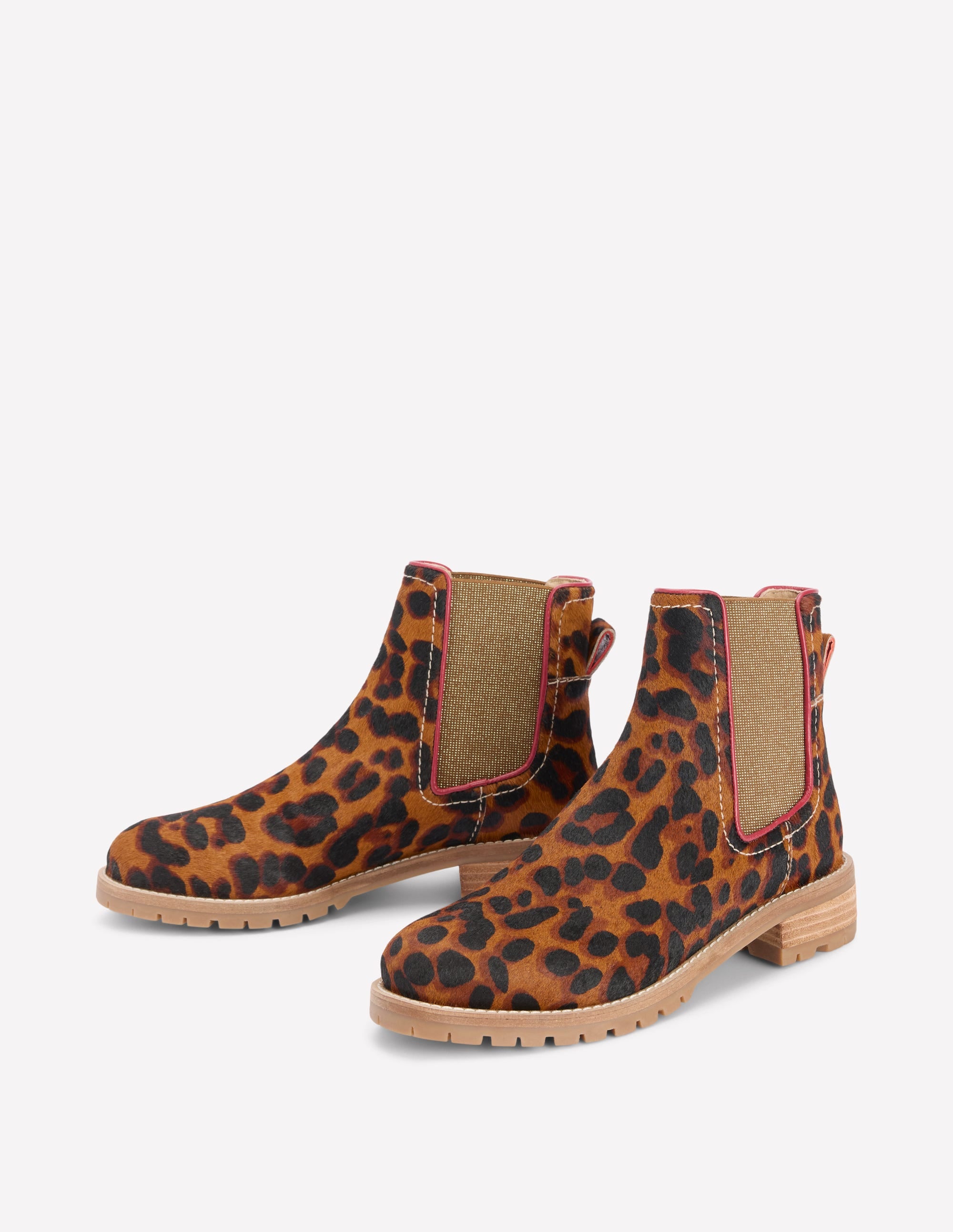 Bottines Chelsea Freya-Cœurs folk rouge rockabilly - Image 5