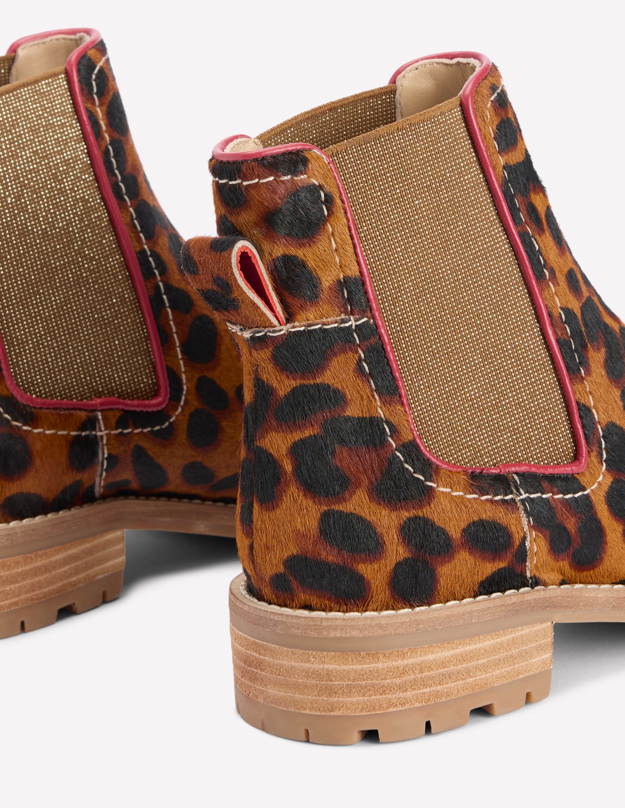 Bottines Chelsea Freya-Cœurs folk rouge rockabilly - Image 6