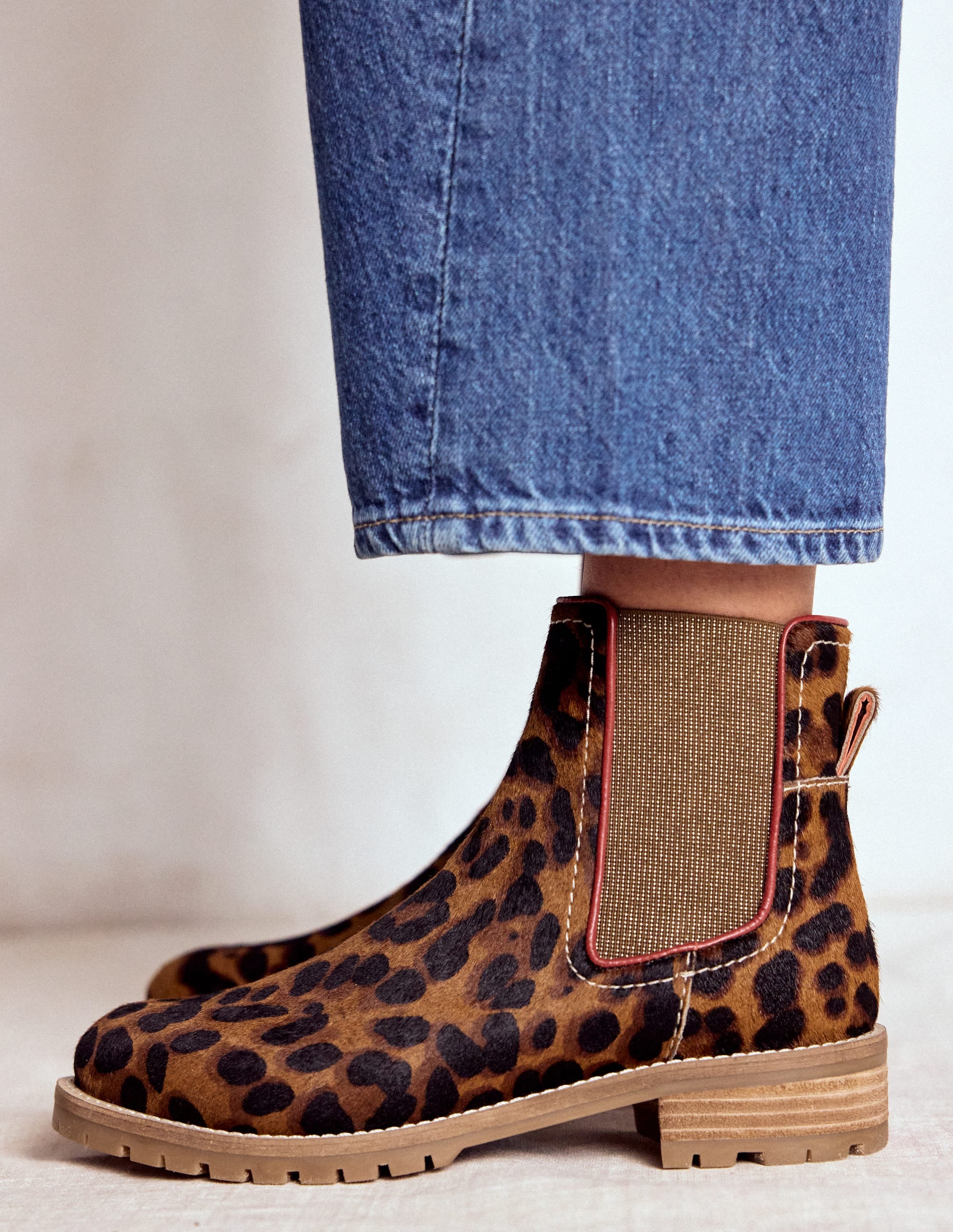 Bottines Chelsea Freya-Cœurs folk rouge rockabilly - Image 4