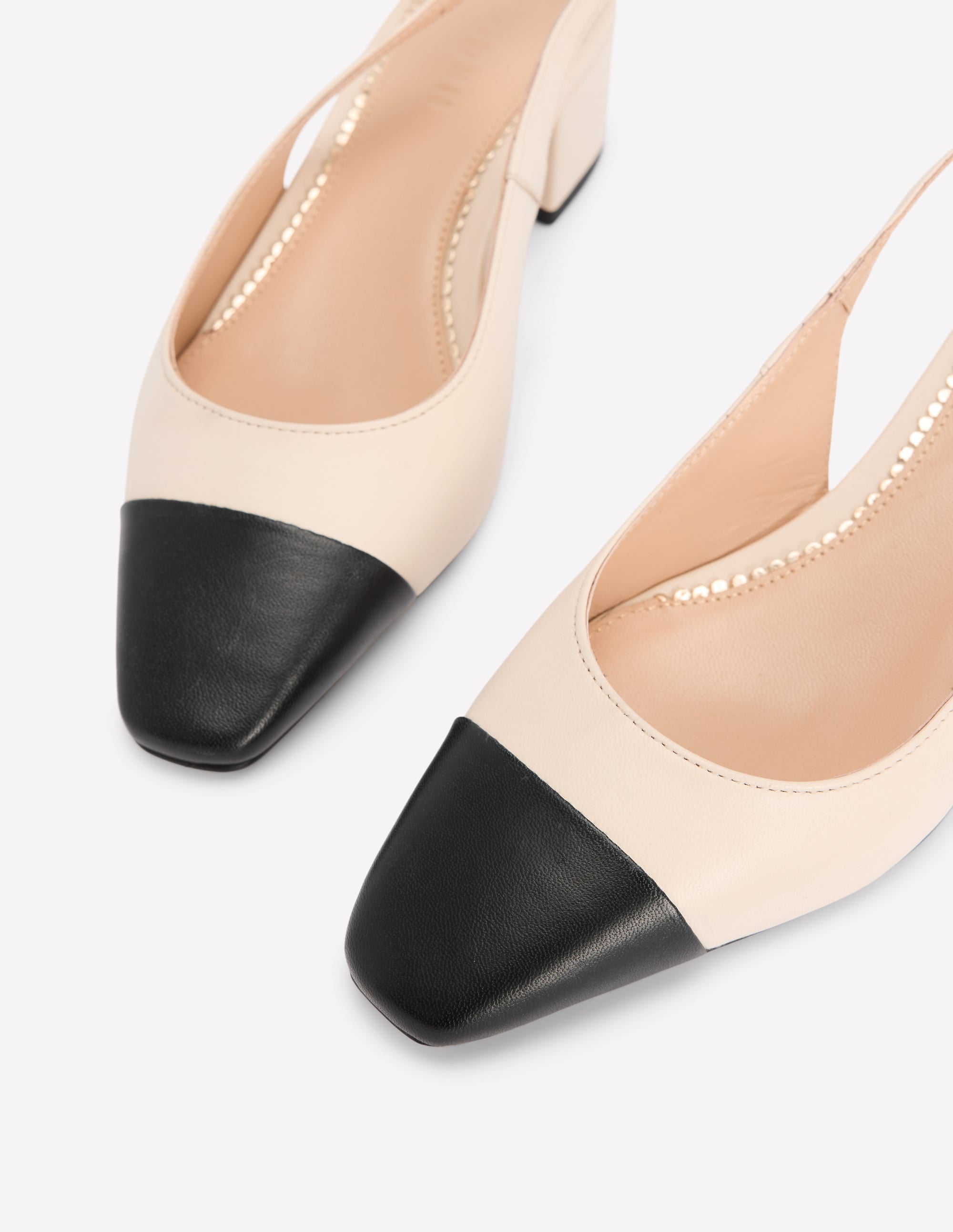 Ailsa Slingbacks mit Blockabsatz-Beige - Image 4